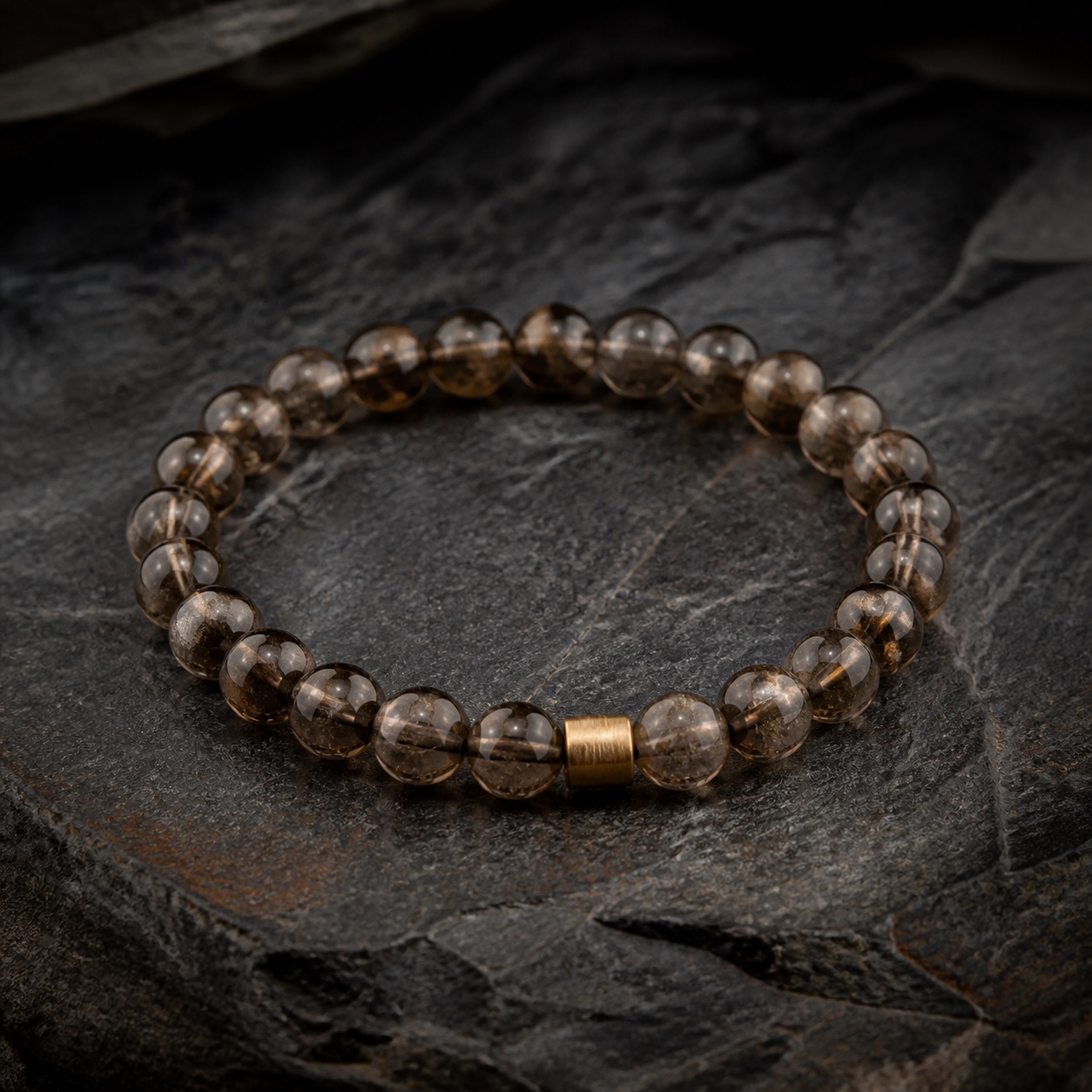 Smoky quartz gemstone texture