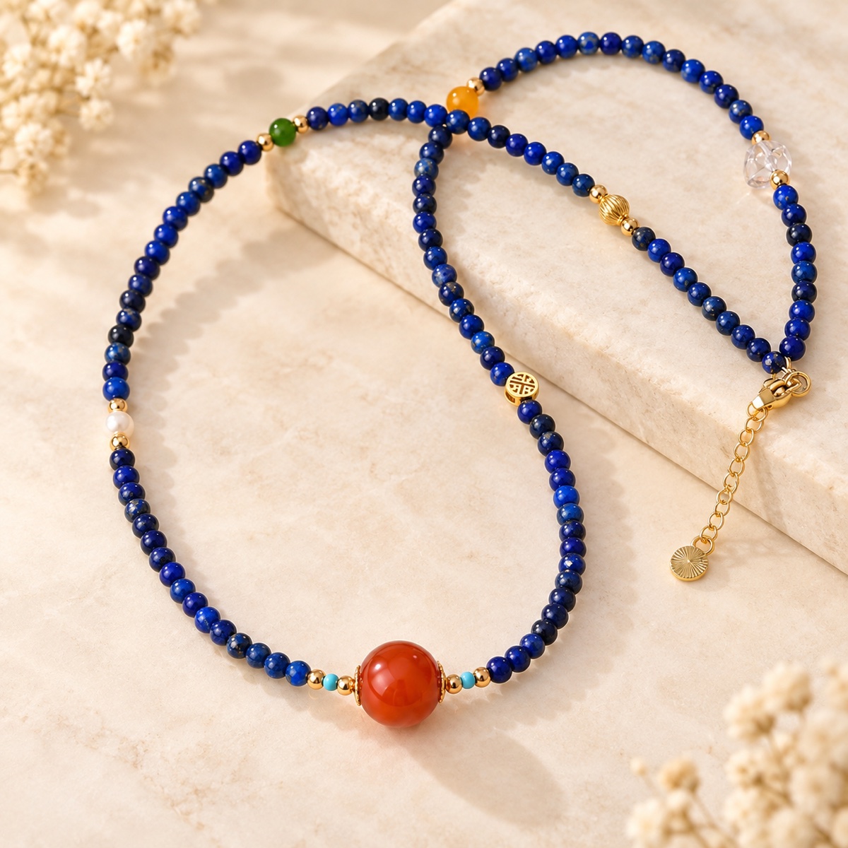 Aurora Midnight Coral Necklace product detail