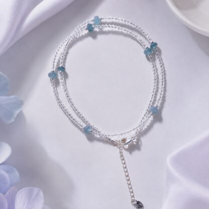 Aurora Seafoam Chip Accent Necklace