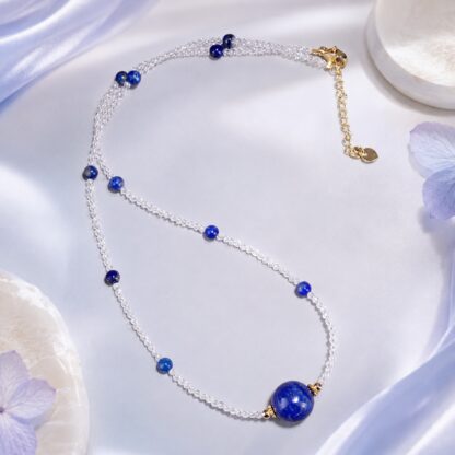Aurora Cobalt Orbit Necklace
